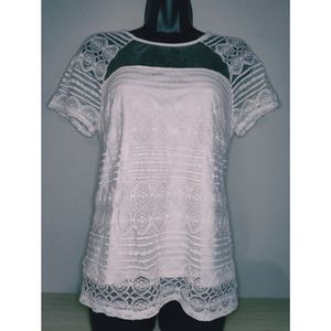 Laundry by shelli Segal Lace Top Elegant small